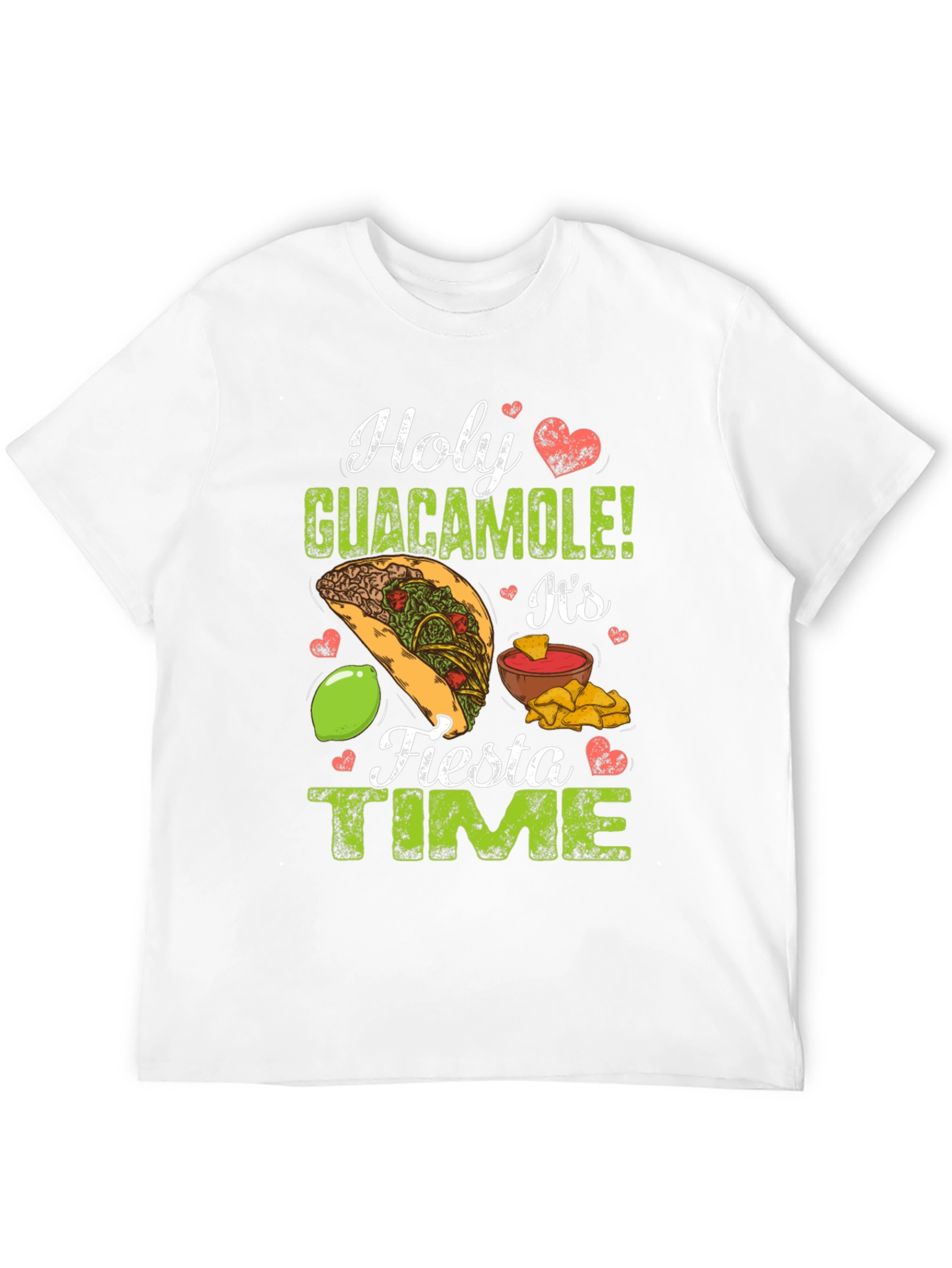 Holy Guacamole Fiesta Time Graphic T-Shirt