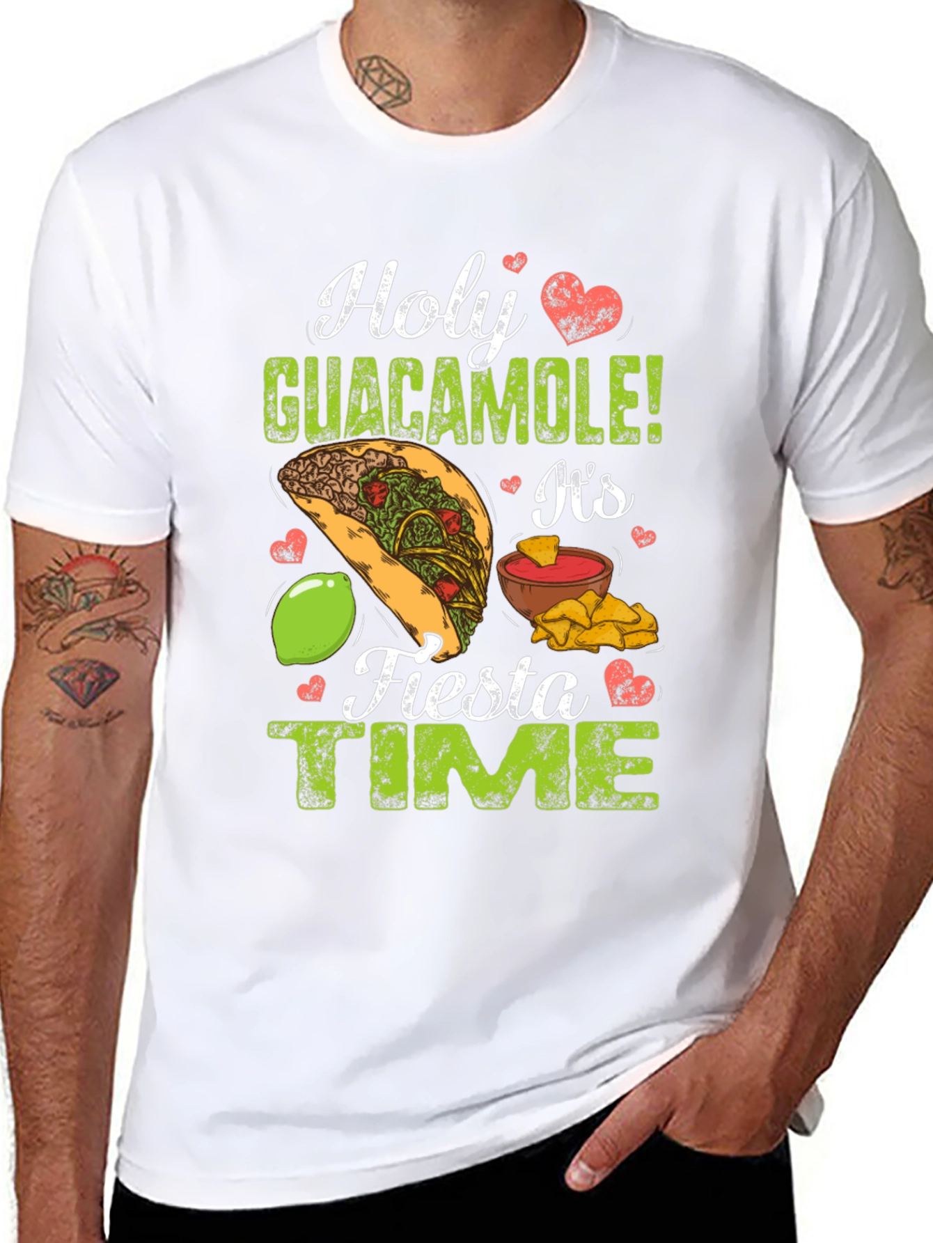 Holy Guacamole Fiesta Time Graphic T-Shirt