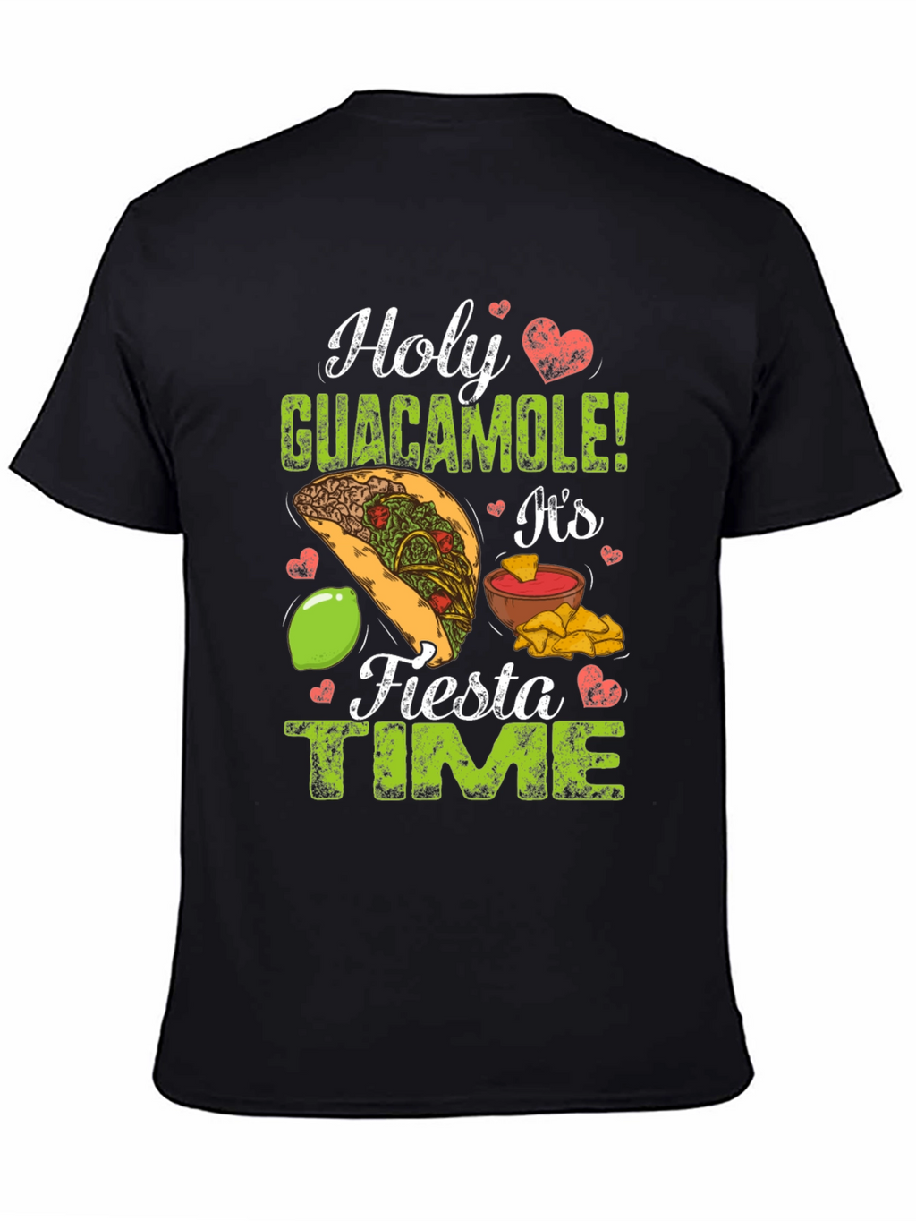 Holy Guacamole Fiesta Time Graphic T-Shirt