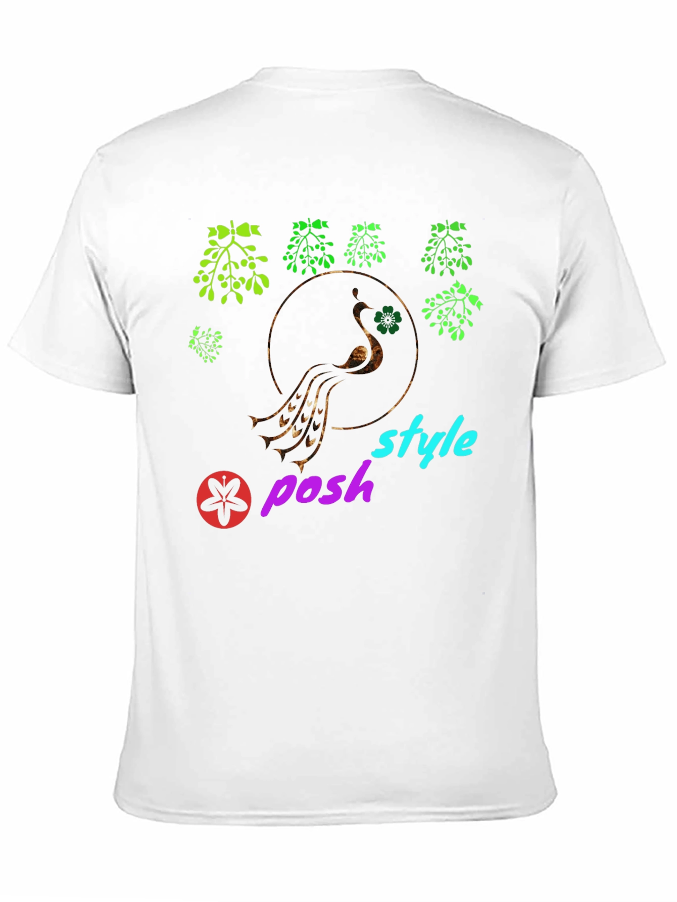 Stylish Black Graphic Tee - Posh Style