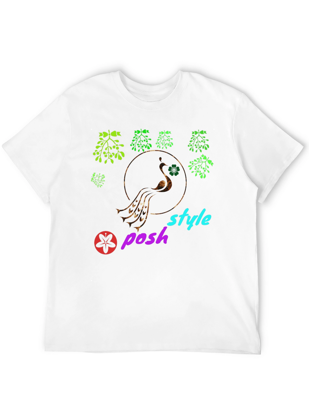 Stylish Black Graphic Tee - Posh Style