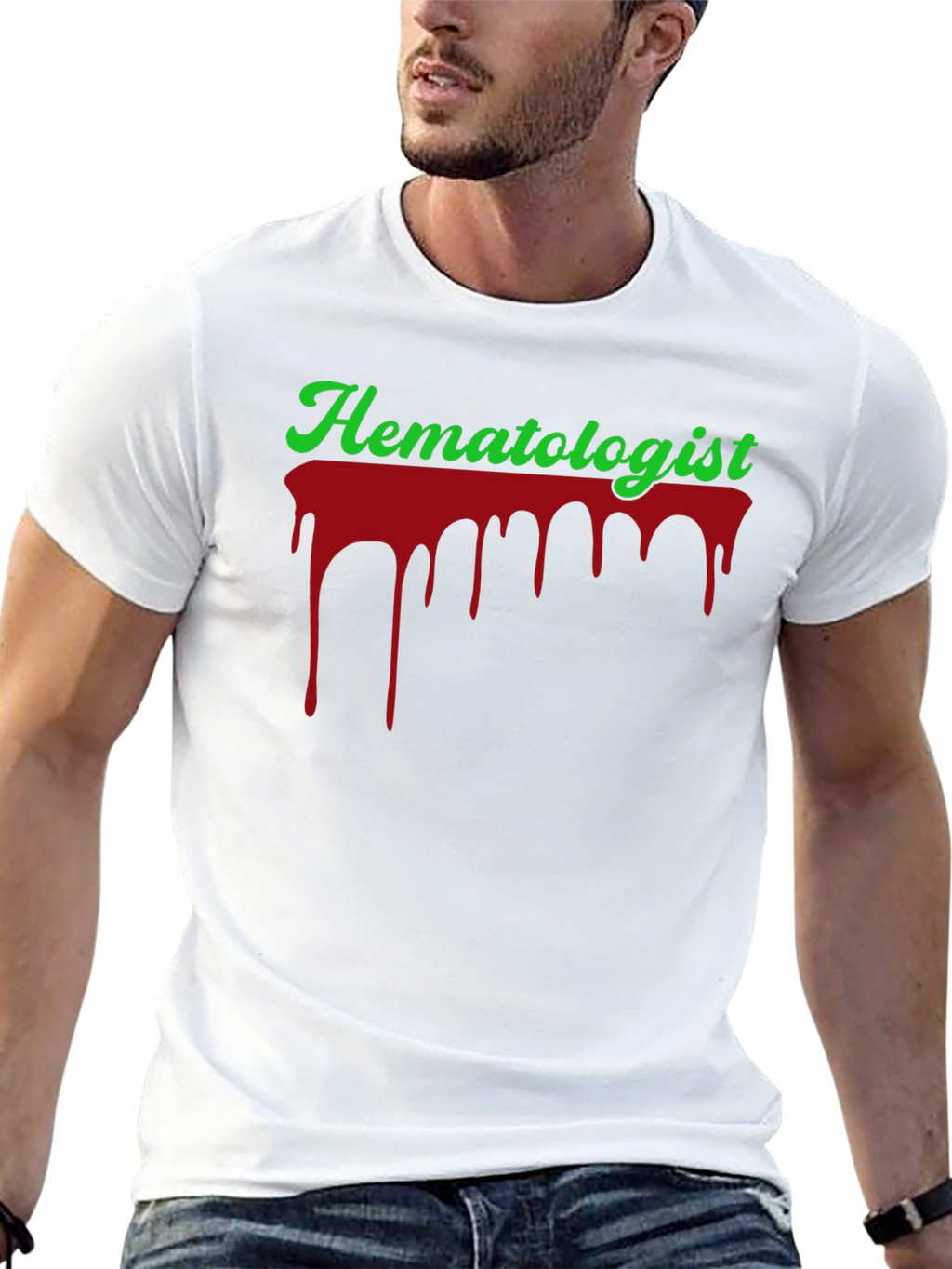 Hematologist Blood Drip Graphic T-Shirt