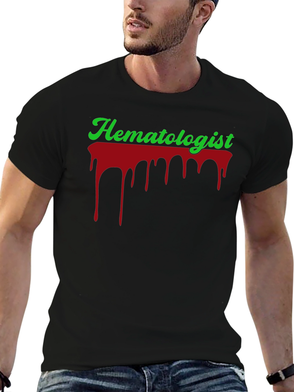 Hematologist Blood Drip Graphic T-Shirt