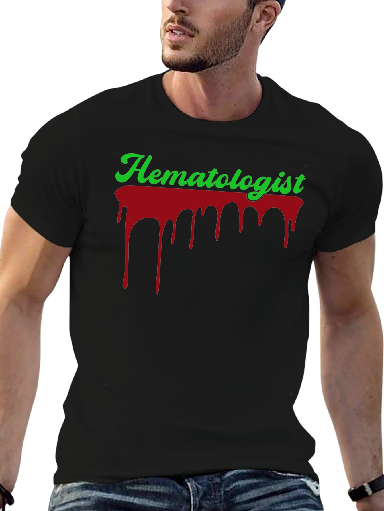 Hematologist Blood Drip Graphic T-Shirt
