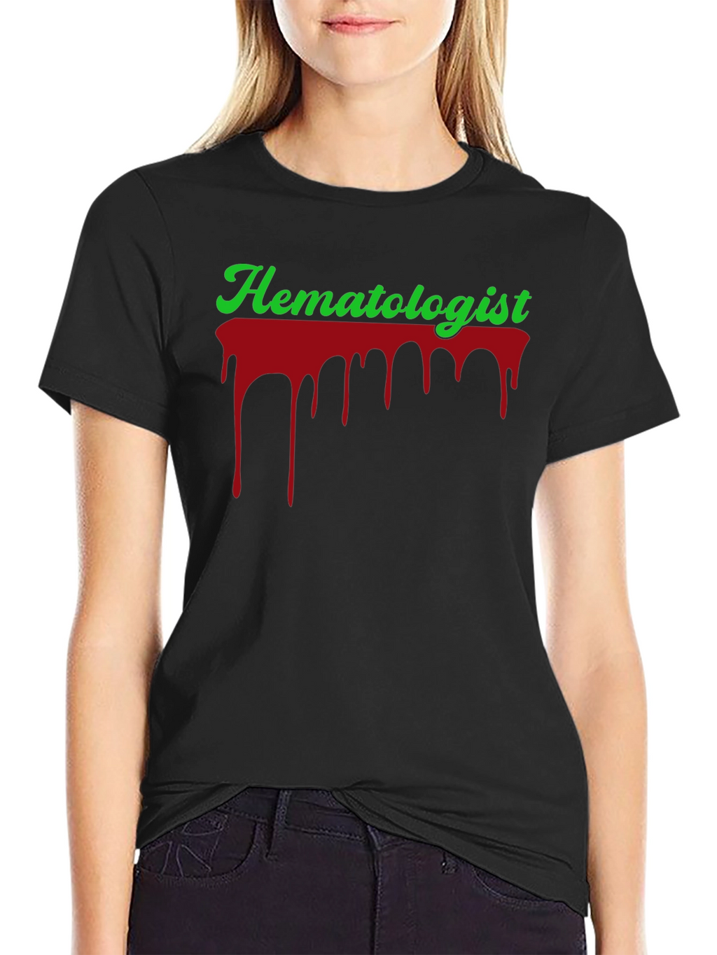 Hematologist Blood Drip Graphic T-Shirt