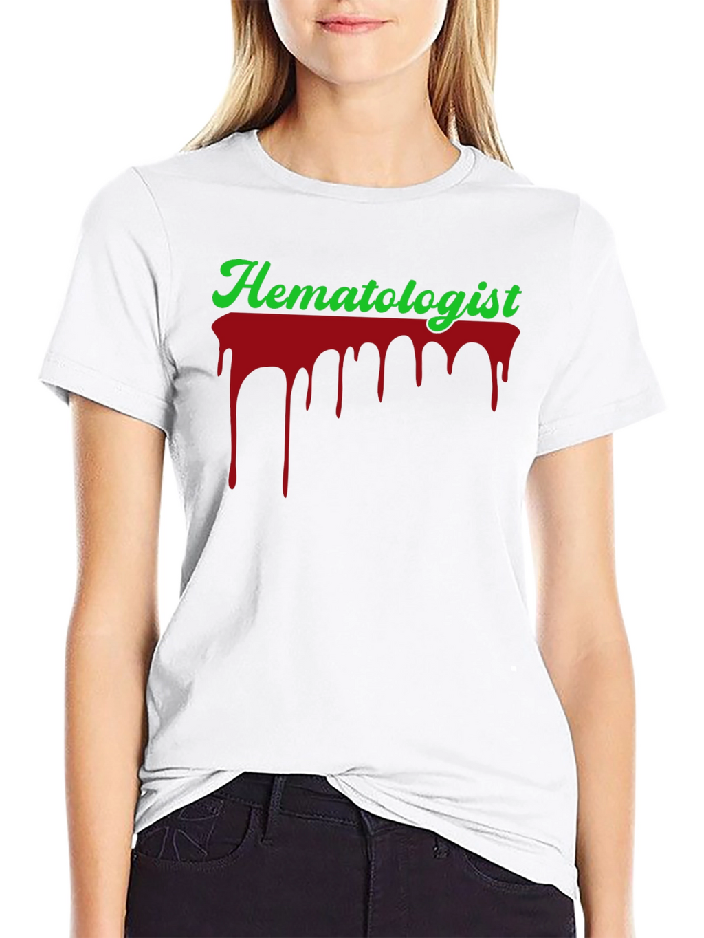Hematologist Blood Drip Graphic T-Shirt