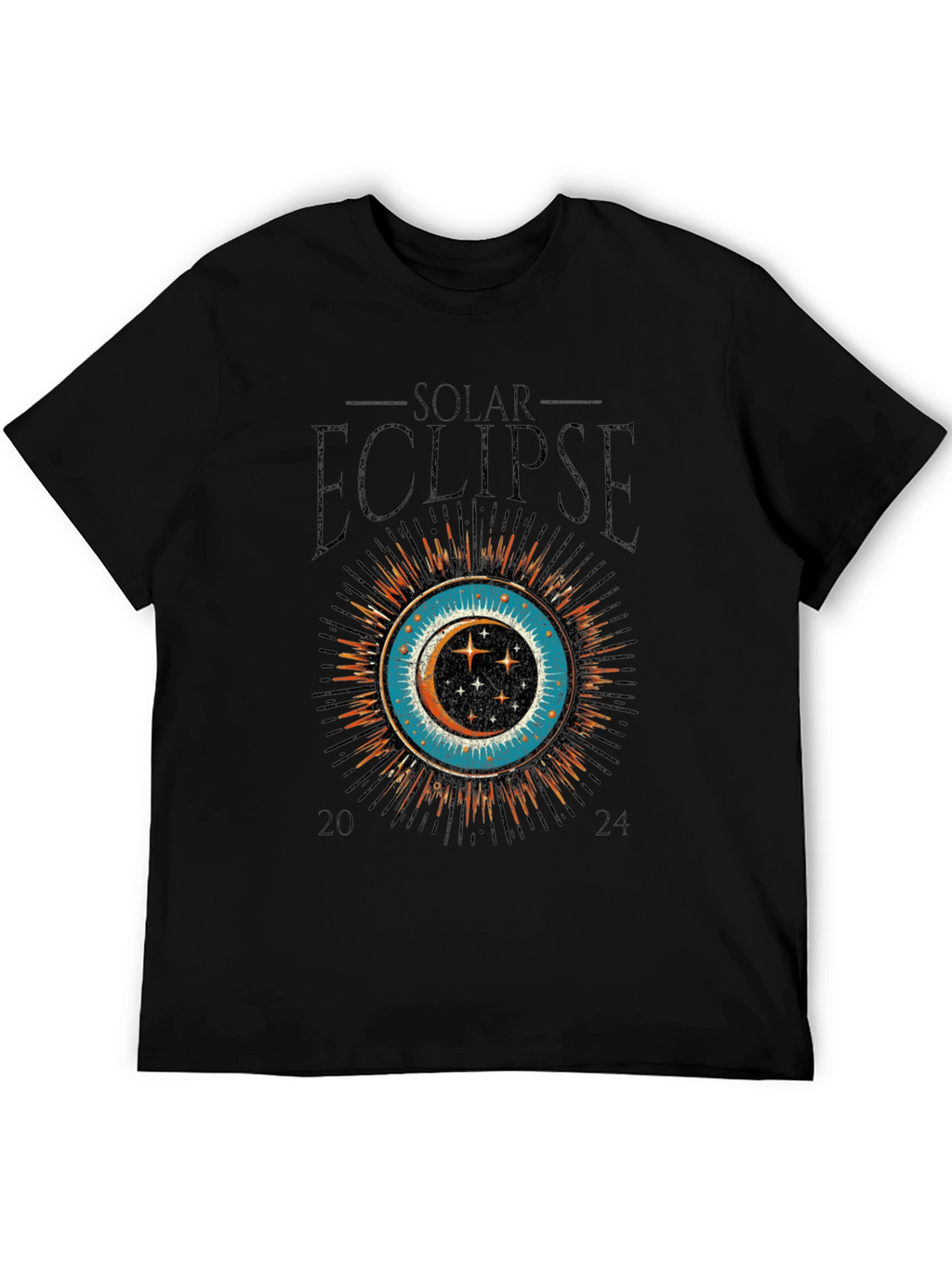 Solar Eclipse 2024 Graphic Tee - Premium Cotton T-Shirt