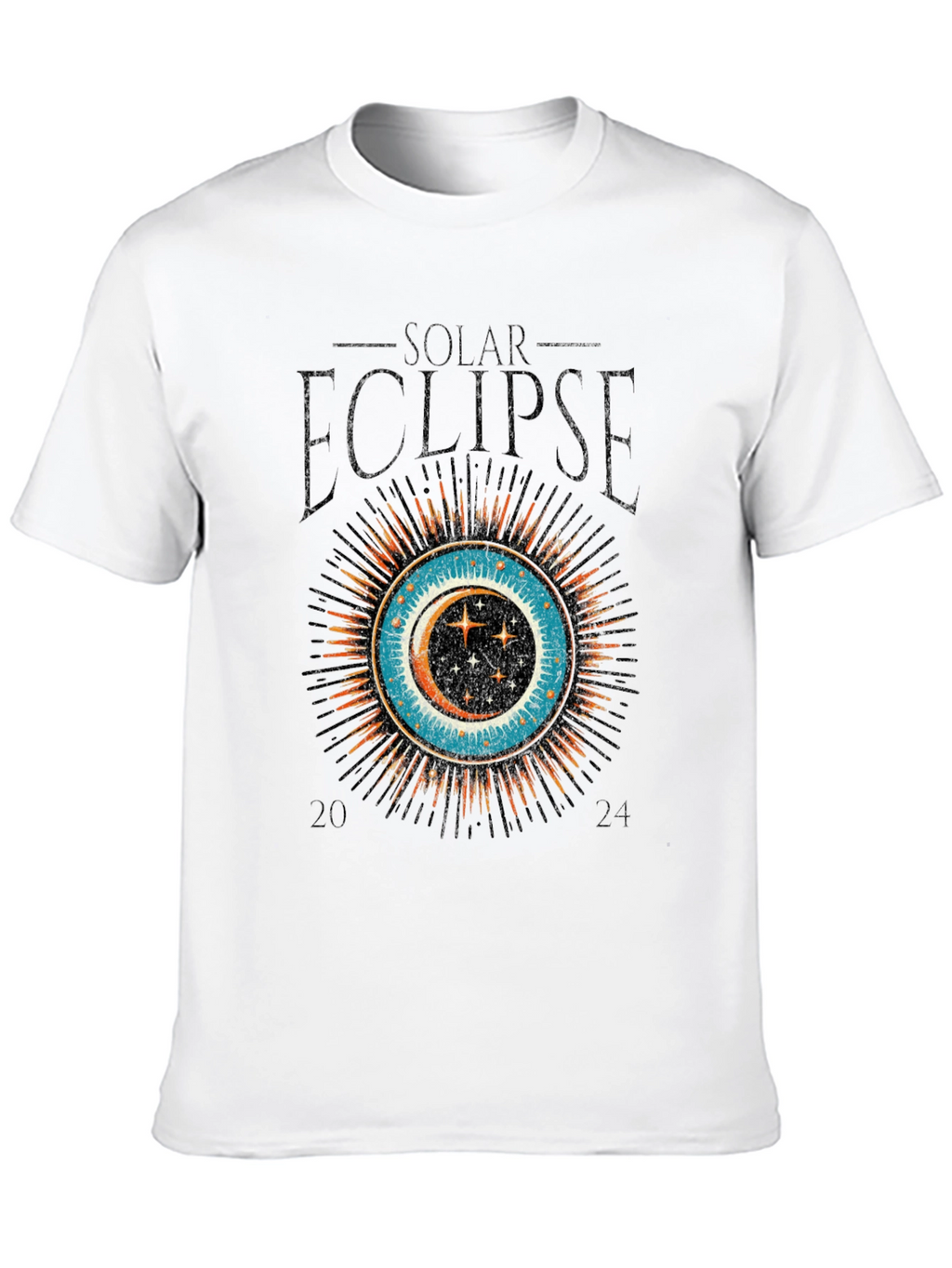 Solar Eclipse 2024 Graphic Tee - Premium Cotton T-Shirt