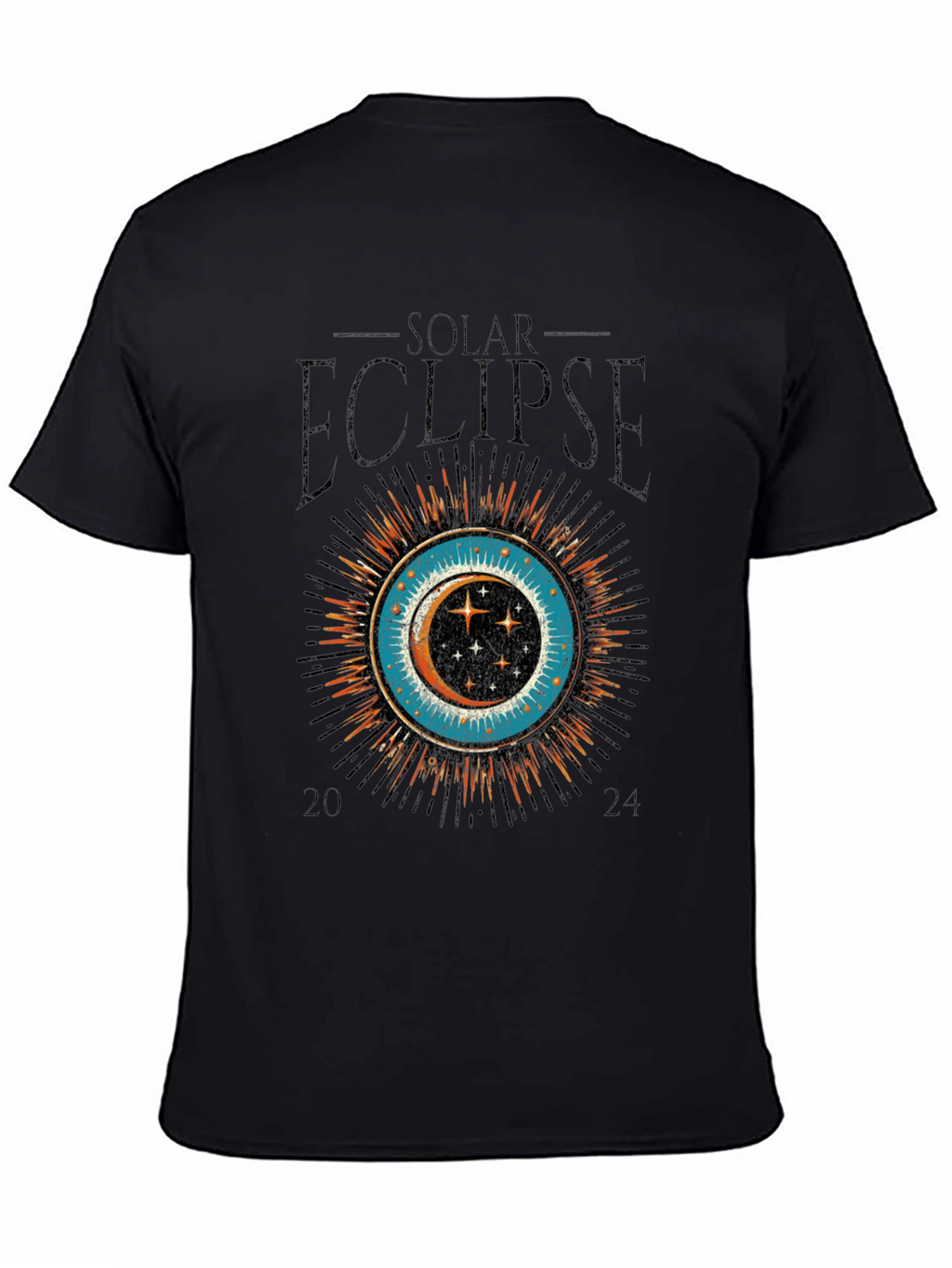 Solar Eclipse 2024 Graphic Tee - Premium Cotton T-Shirt
