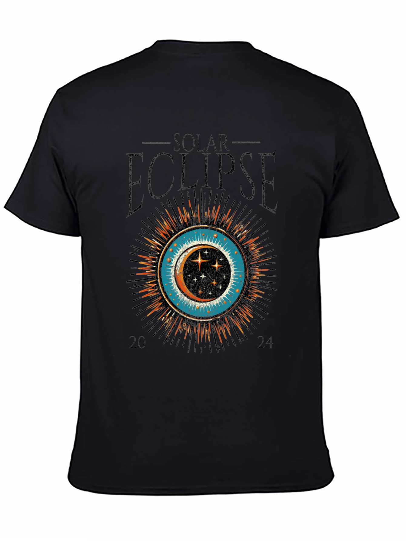 Solar Eclipse 2024 Graphic Tee - Premium Cotton T-Shirt