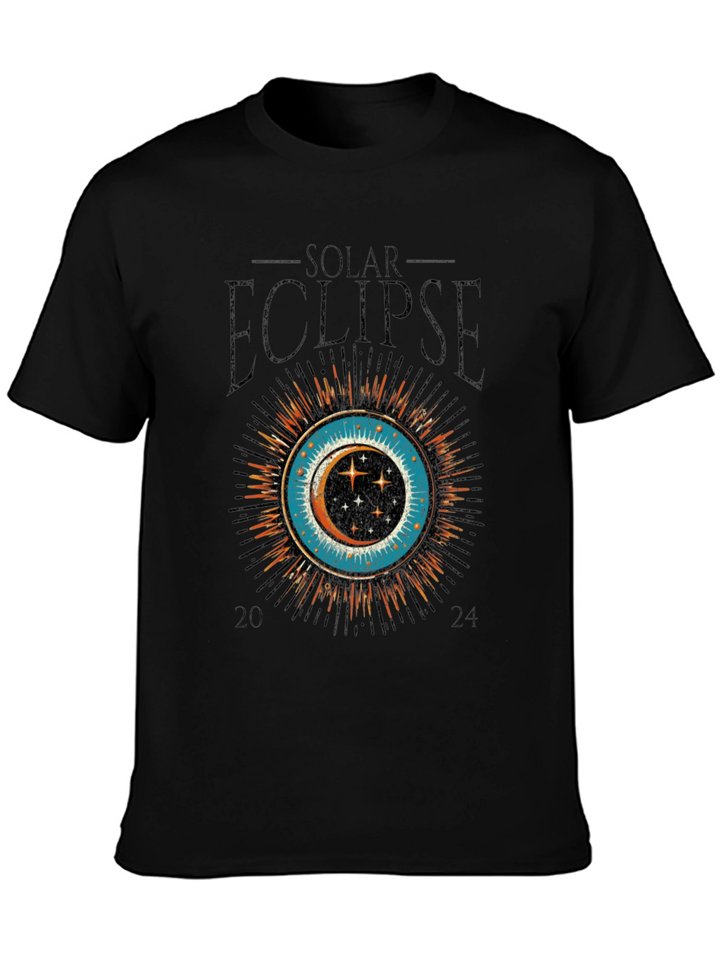 Solar Eclipse 2024 Graphic Tee - Premium Cotton T-Shirt