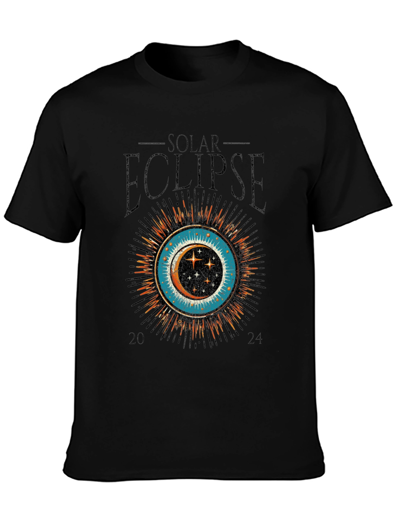 Solar Eclipse 2024 Graphic Tee - Premium Cotton T-Shirt
