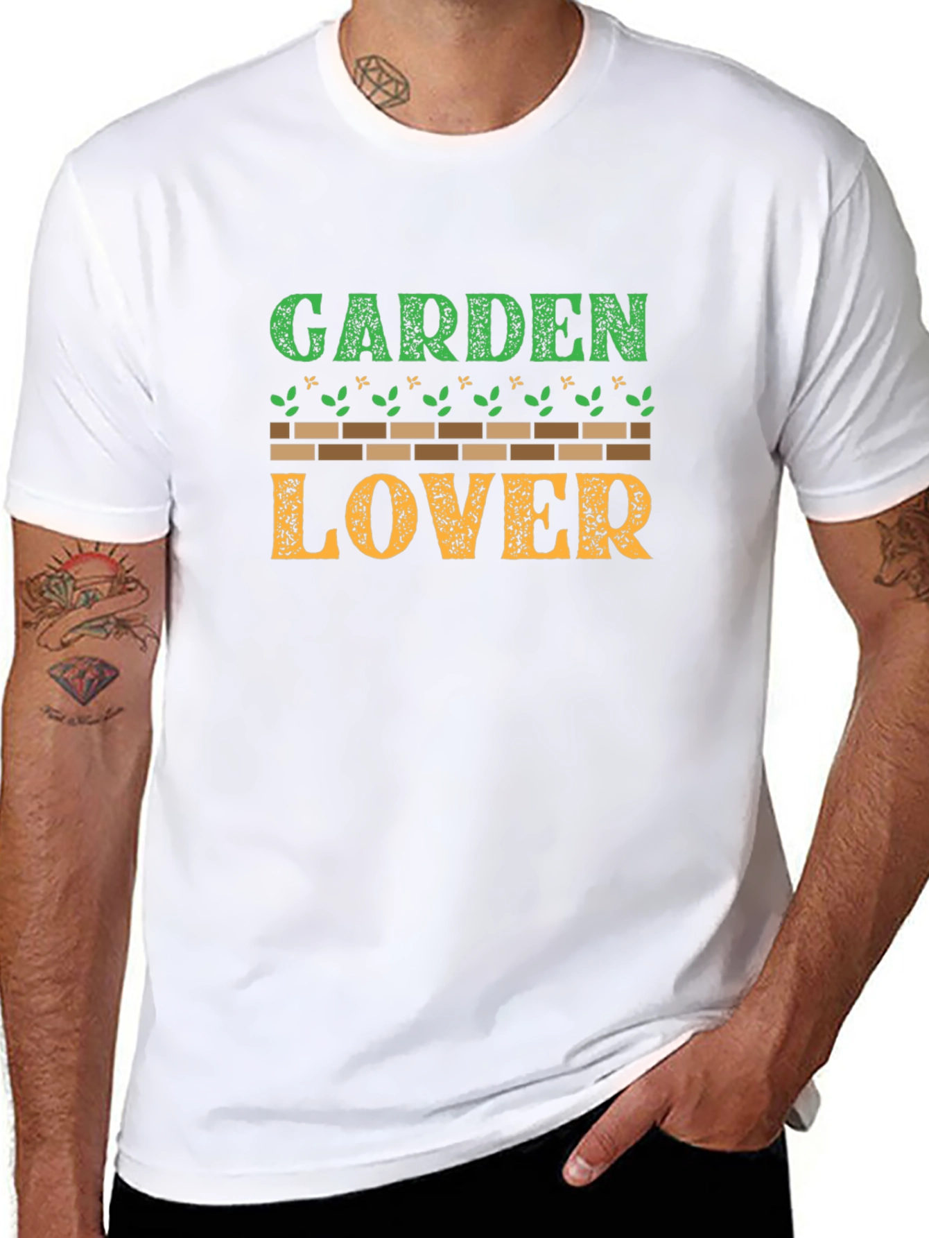 Garden Lover Black Graphic T-Shirt