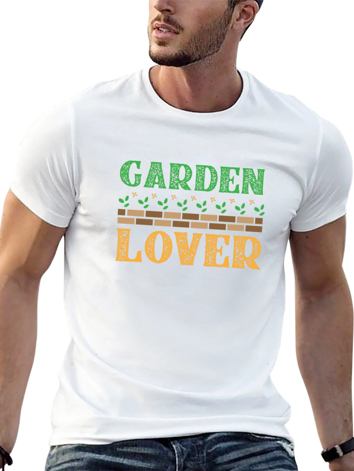 Garden Lover Black Graphic T-Shirt