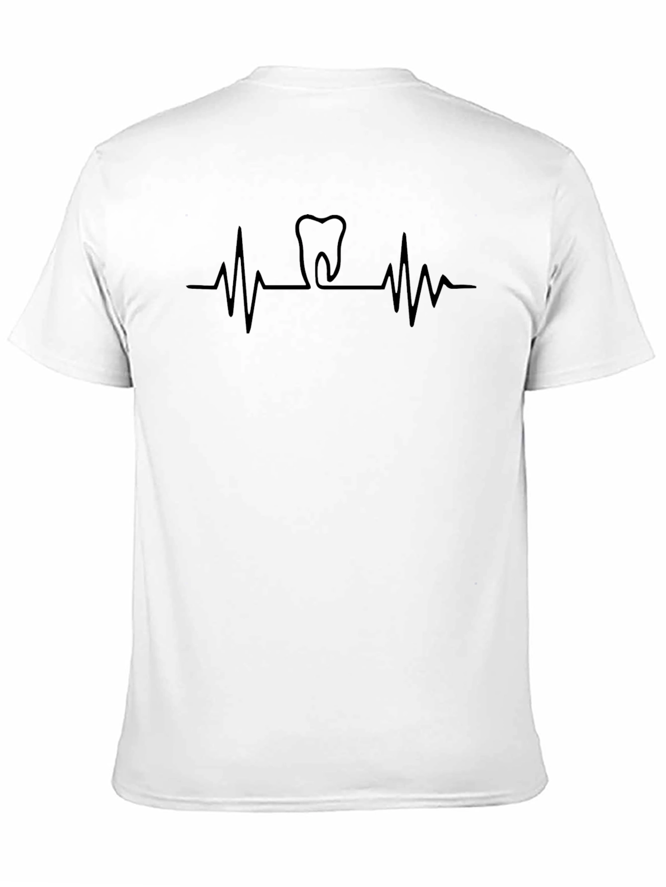 Dentist Heartbeat T-Shirt - Black Graphic Tee