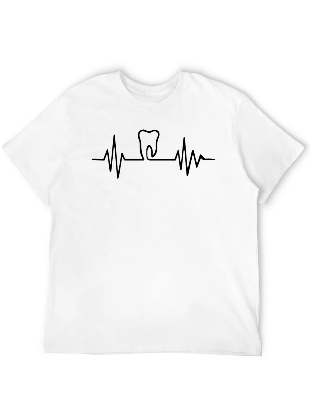 Dentist Heartbeat T-Shirt - Black Graphic Tee