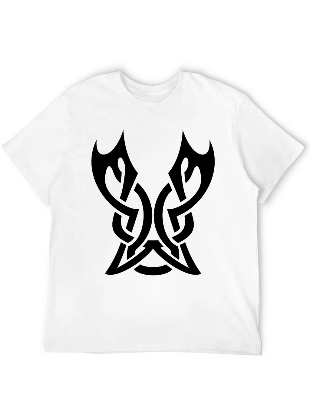 Mens Black Tribal Knot Graphic Tee