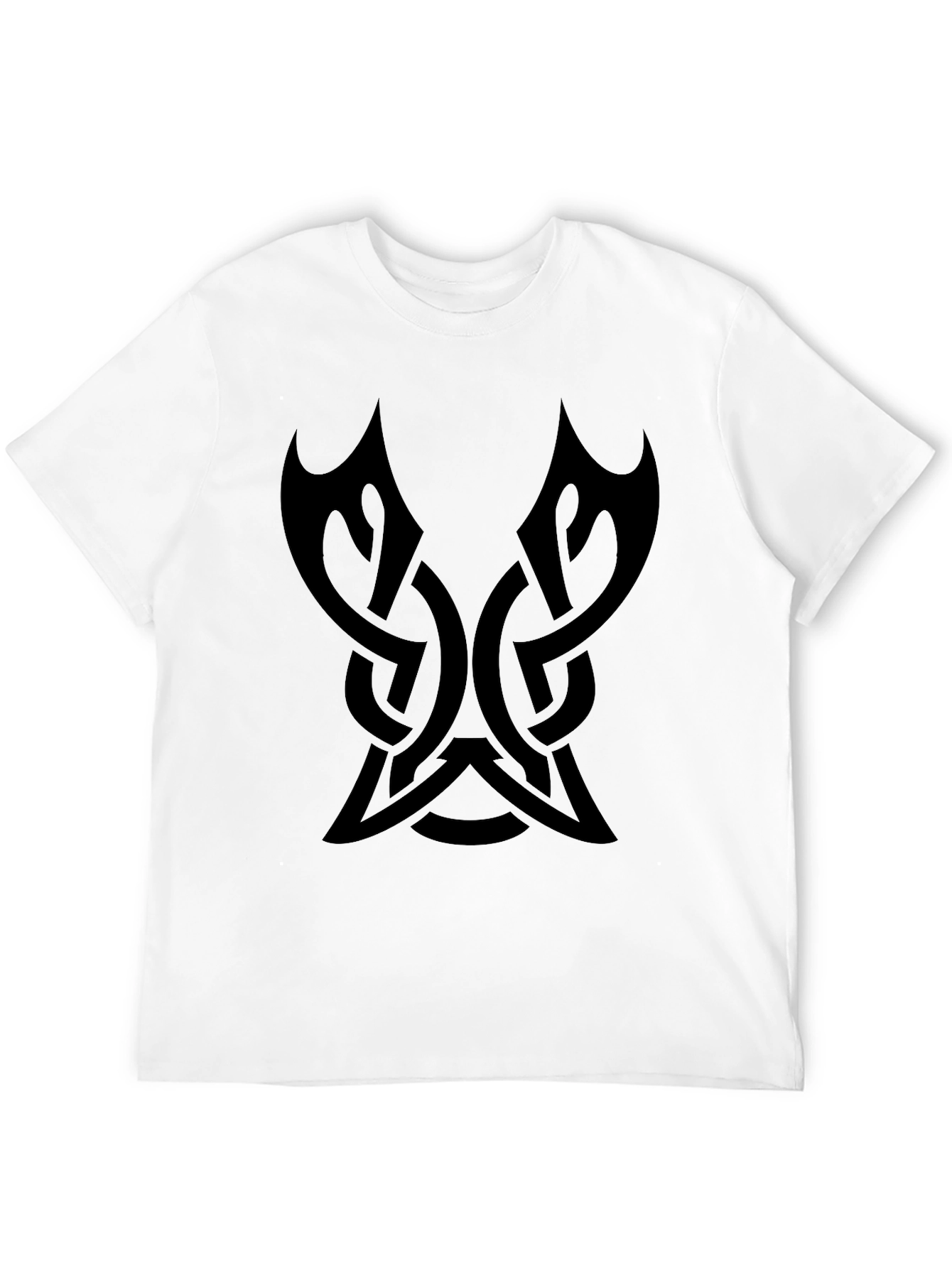 Mens Black Tribal Knot Graphic Tee