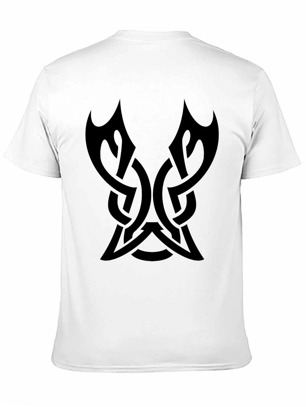 Mens Black Tribal Knot Graphic Tee