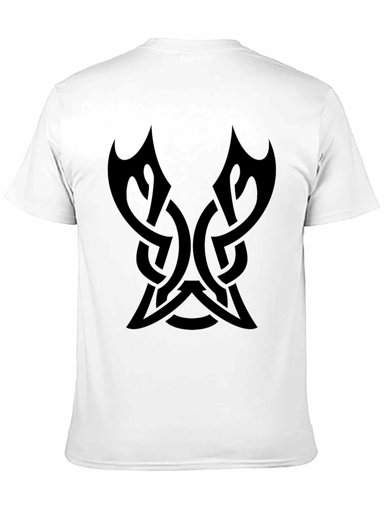 Mens Black Tribal Knot Graphic Tee