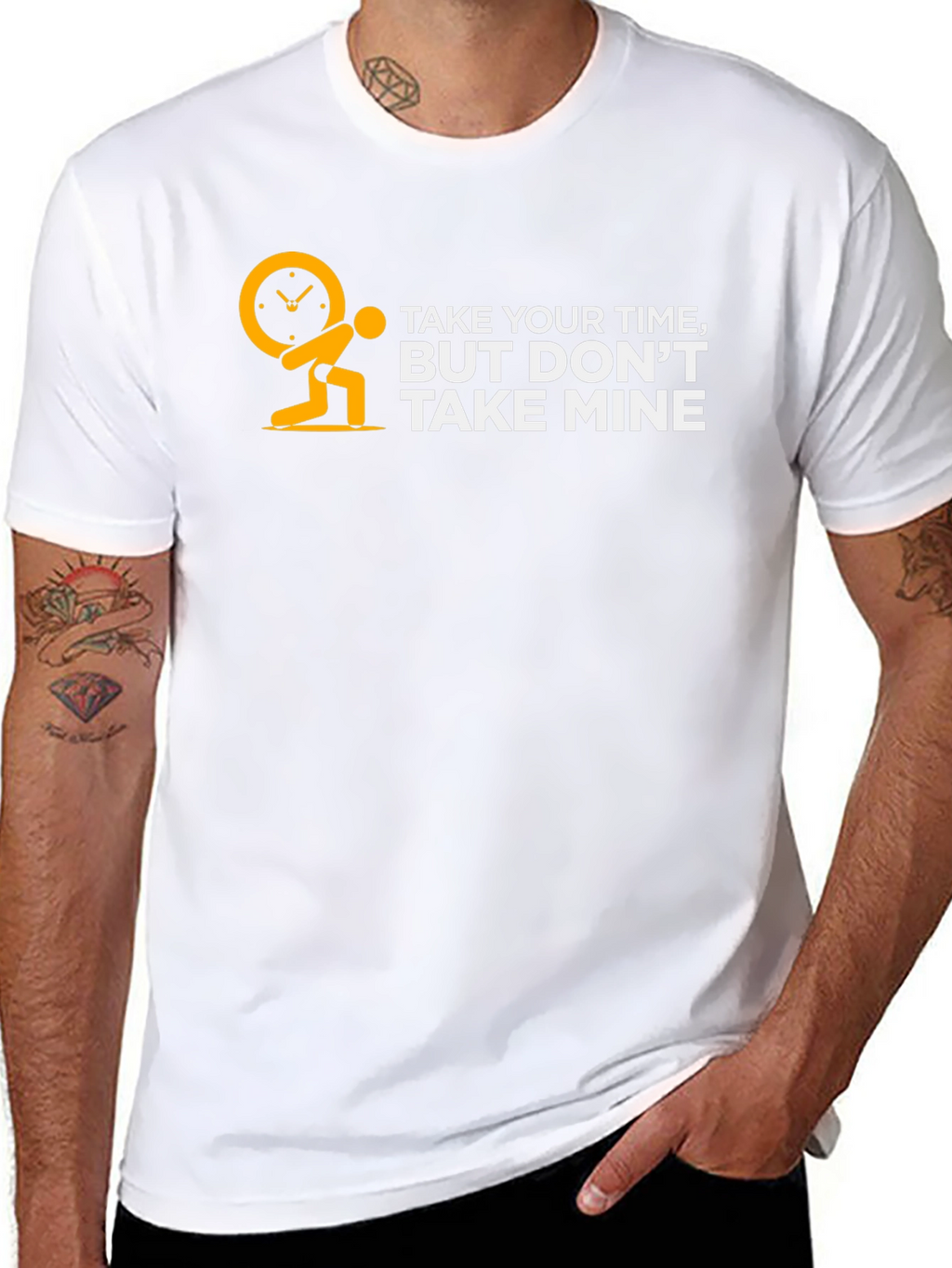 Take Your Time But Dont Take Mine Black T-Shirt