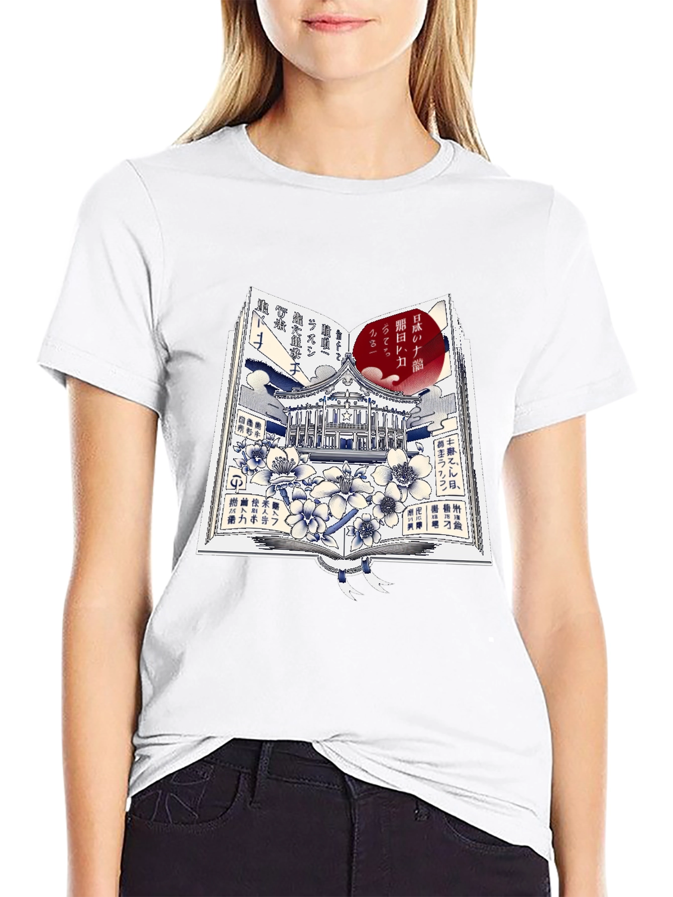 Japanese Book Style Graphic T-Shirt