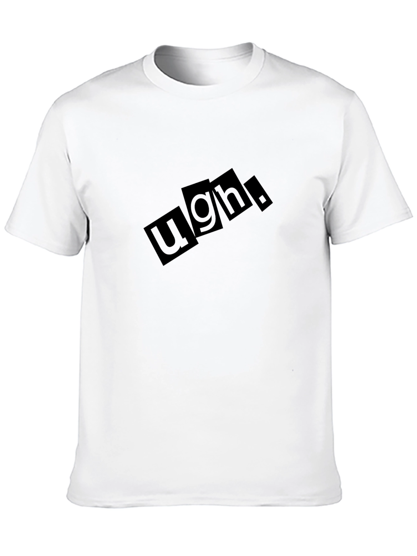 Ugh! Graphic Print Black T-Shirt