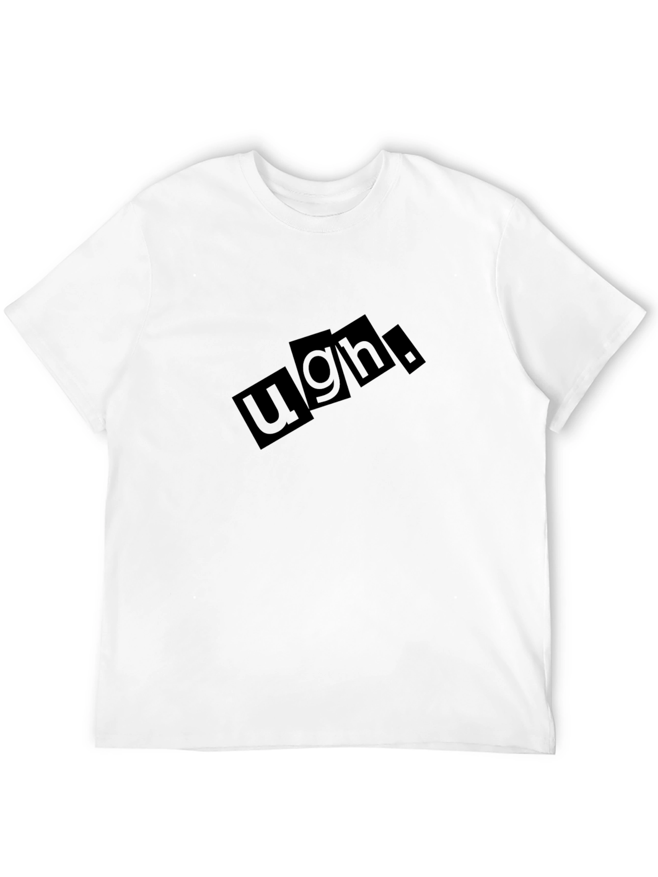 Ugh! Graphic Print Black T-Shirt