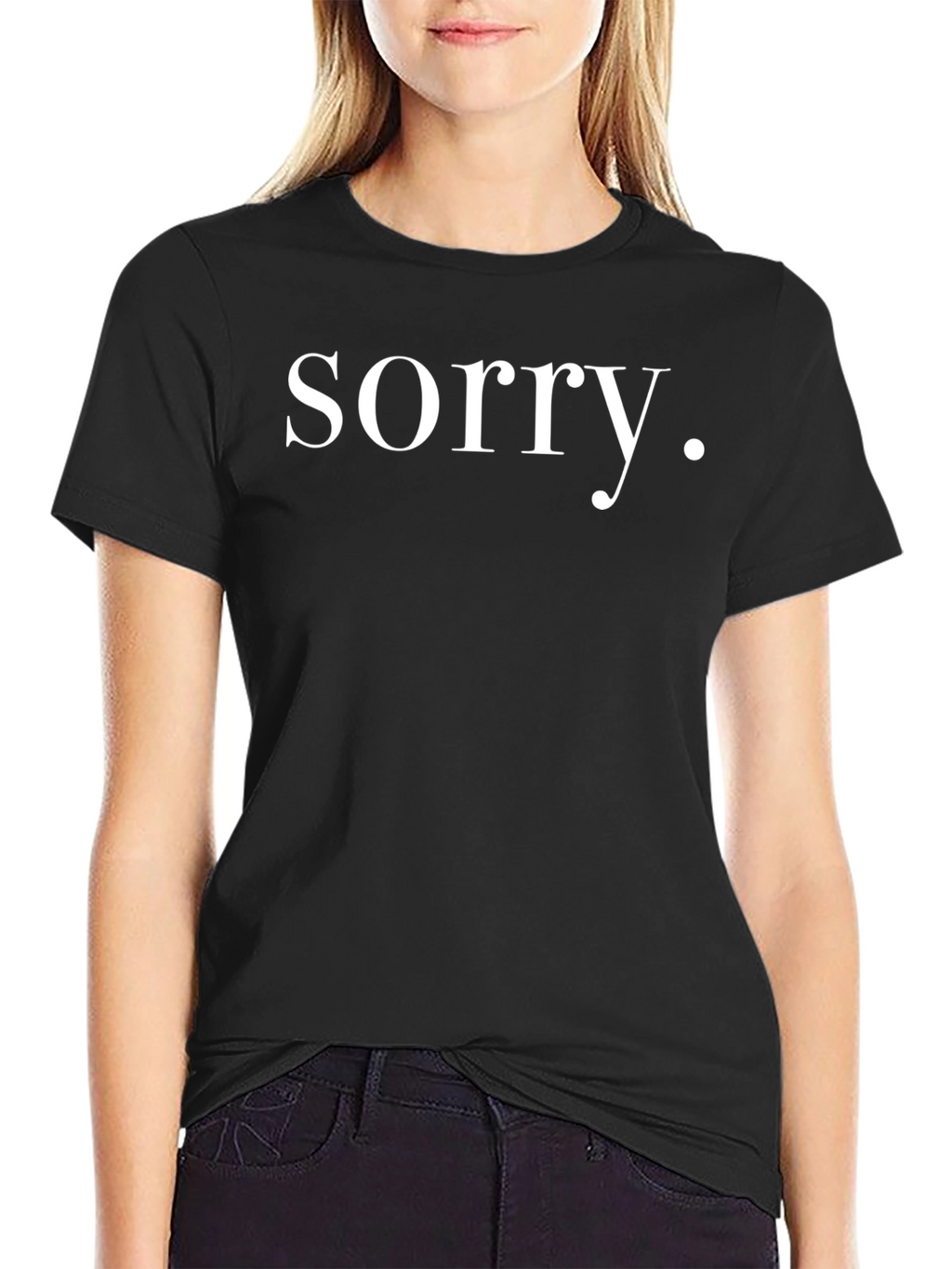 Sorry Graphic Tee - Classic Comfort
