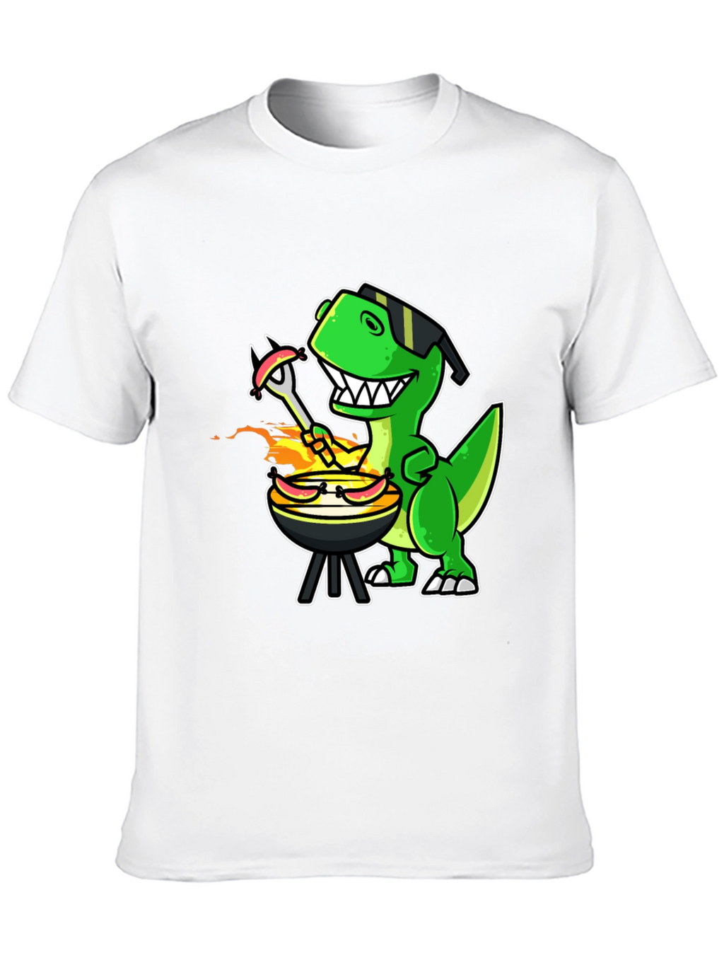 Dino BBQ T-Shirt - Grill Master Rex