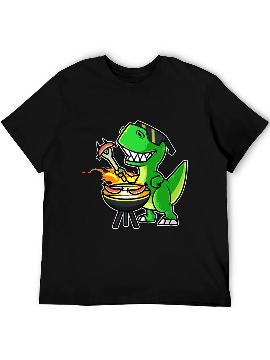 Dino BBQ T-Shirt - Grill Master Rex