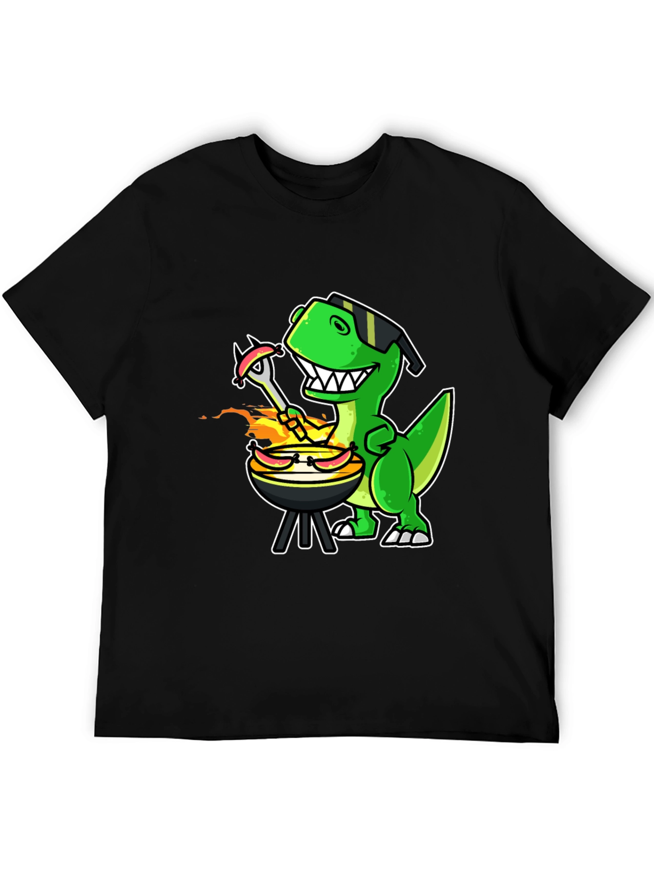 Dino BBQ T-Shirt - Grill Master Rex