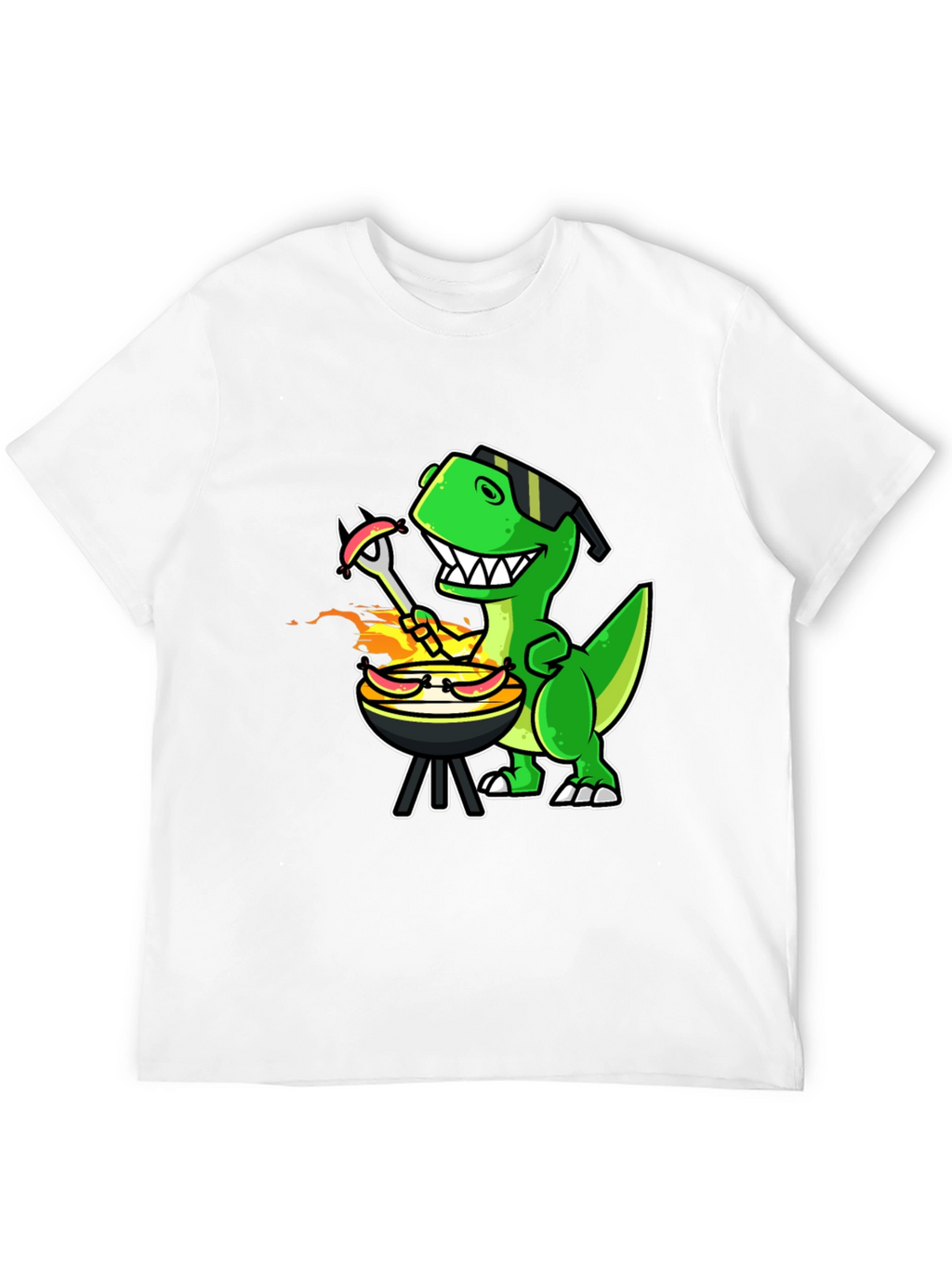 Dino BBQ T-Shirt - Grill Master Rex
