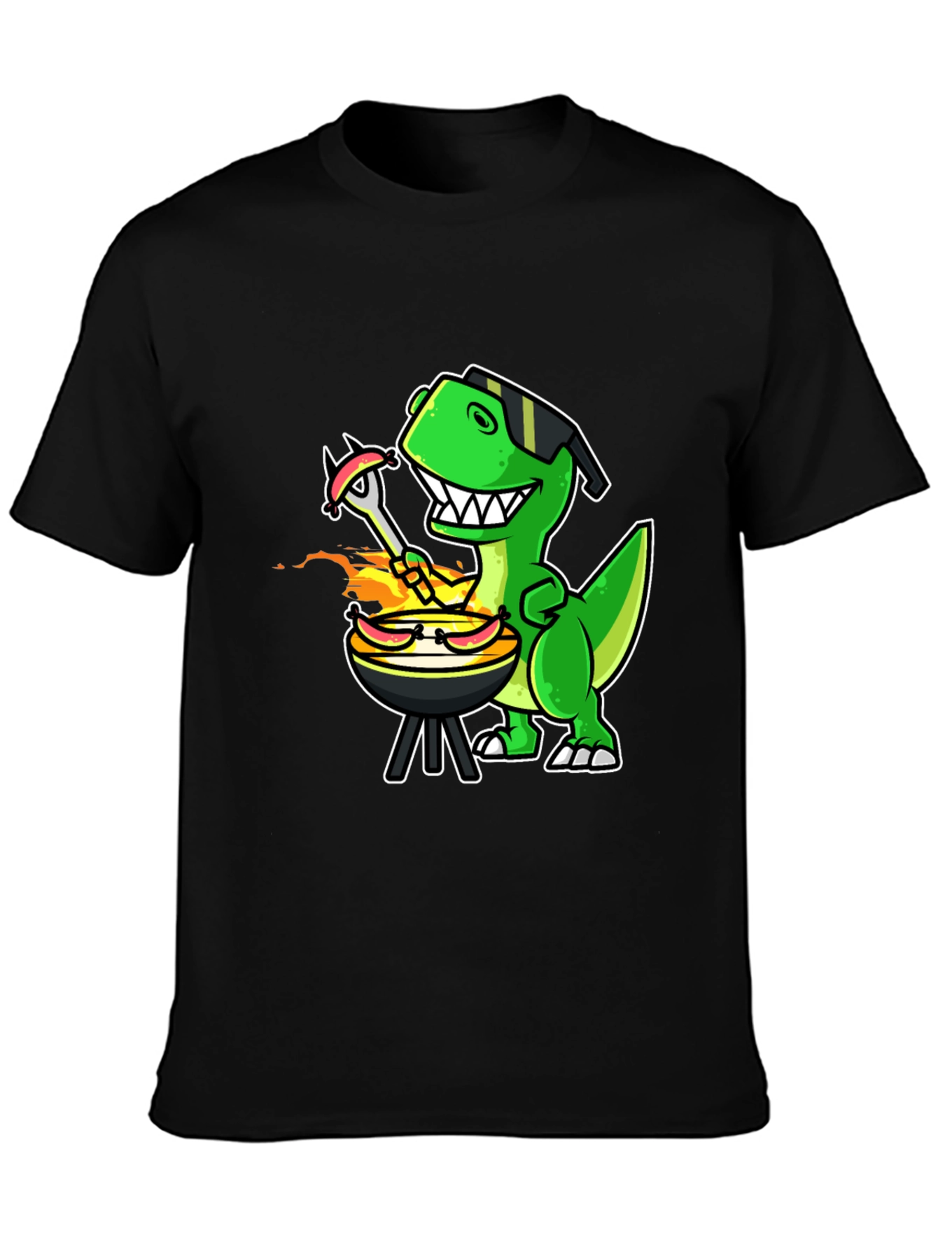 Dino BBQ T-Shirt - Grill Master Rex