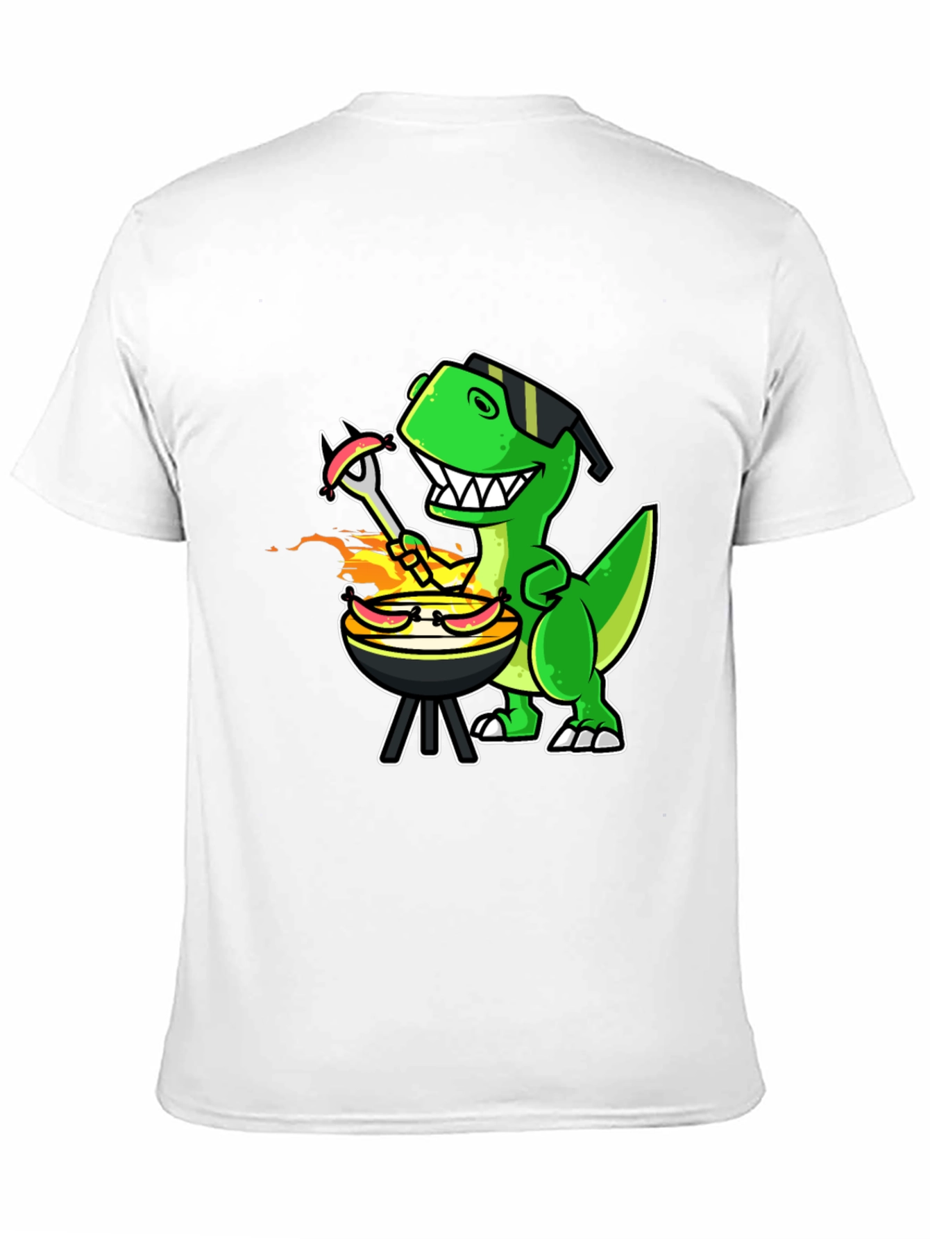 Dino BBQ T-Shirt - Grill Master Rex