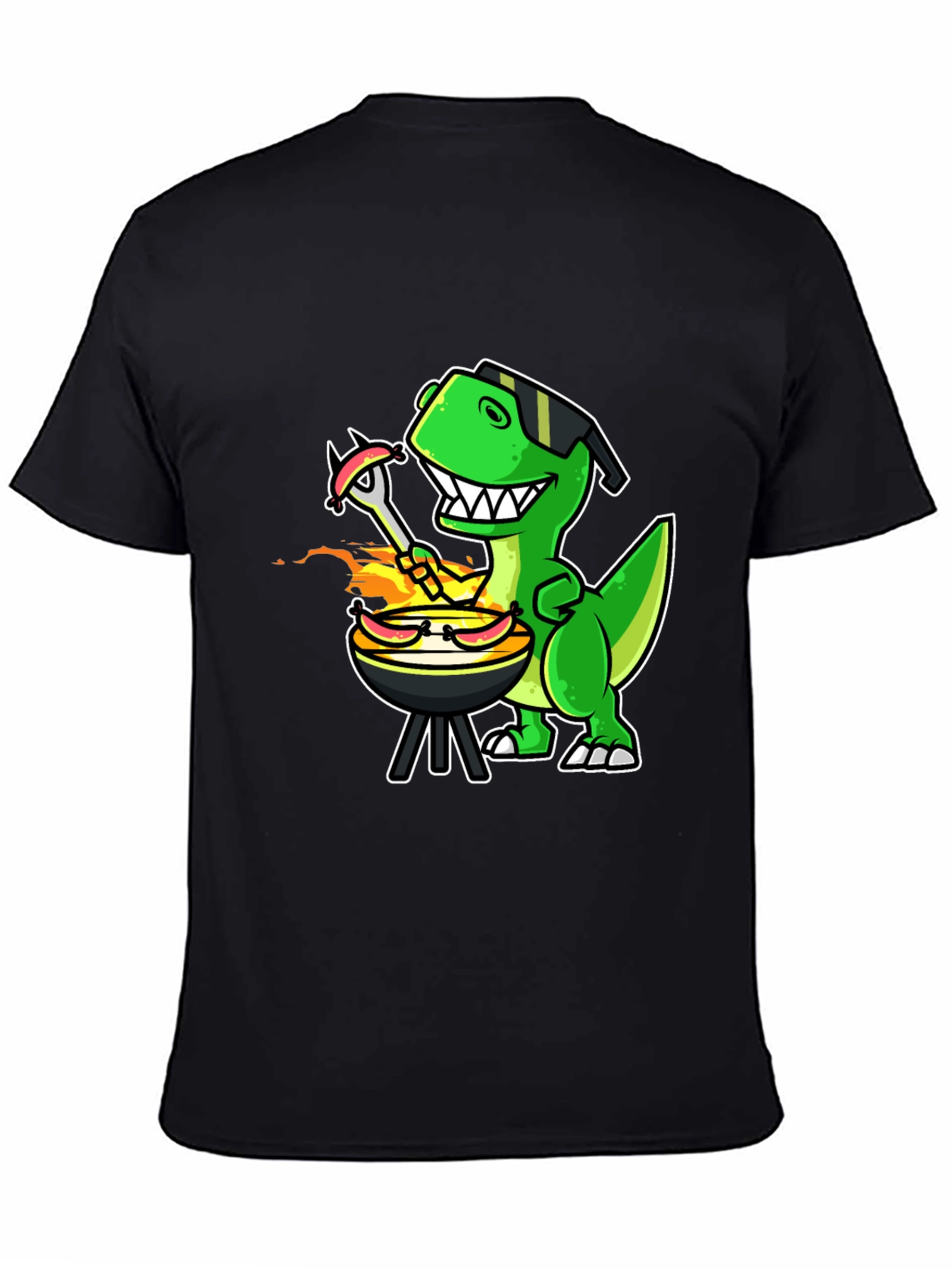 Dino BBQ T-Shirt - Grill Master Rex