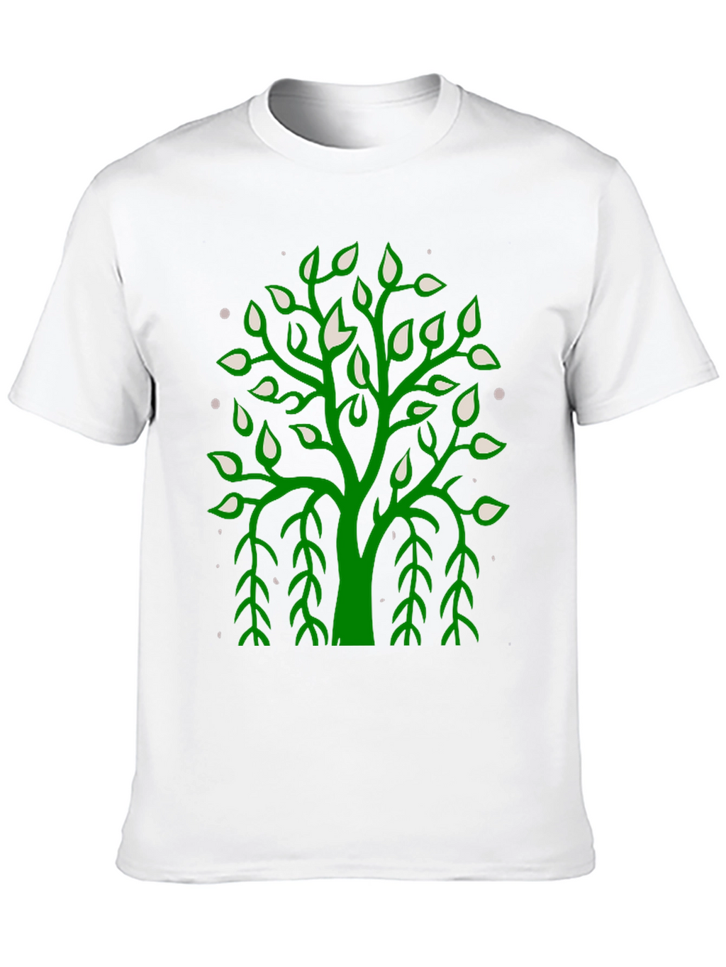 Green Tree Graphic Black Tee