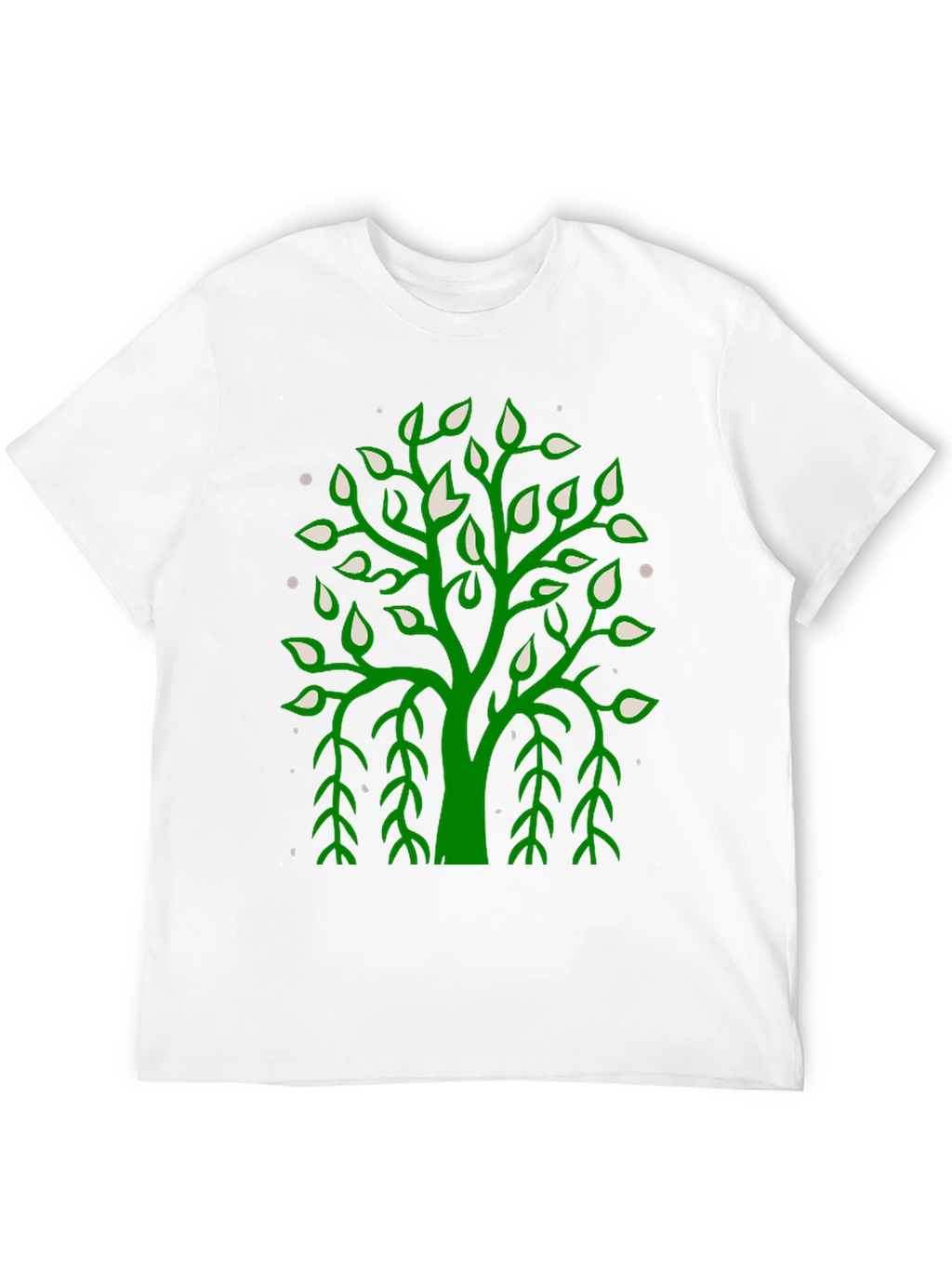 Green Tree Graphic Black Tee