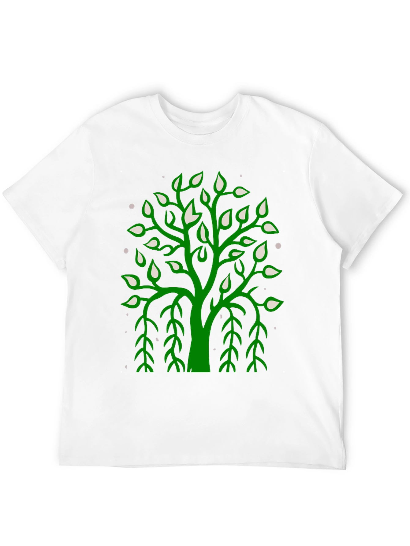 Green Tree Graphic Black Tee