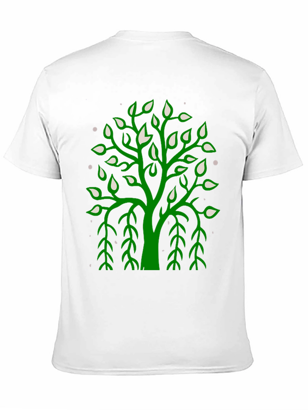 Green Tree Graphic Black Tee