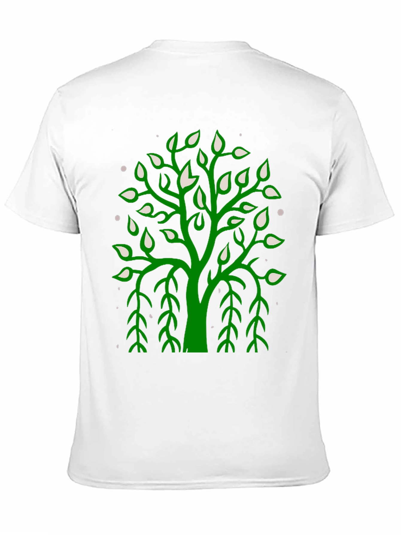 Green Tree Graphic Black Tee