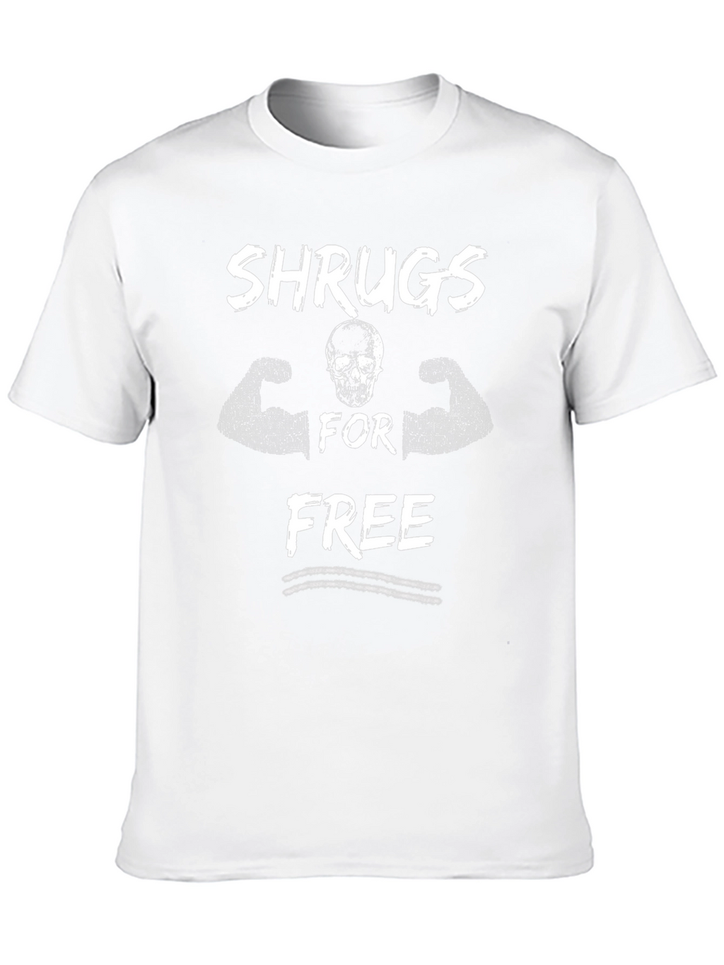 Shrugs For Free Black Graphic Tee