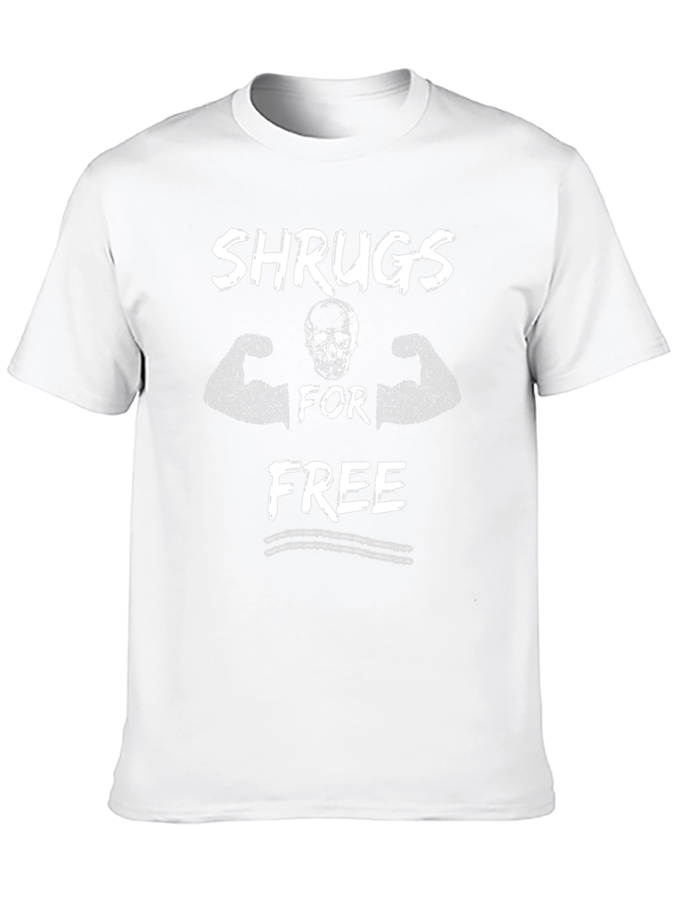 Shrugs For Free Black Graphic Tee
