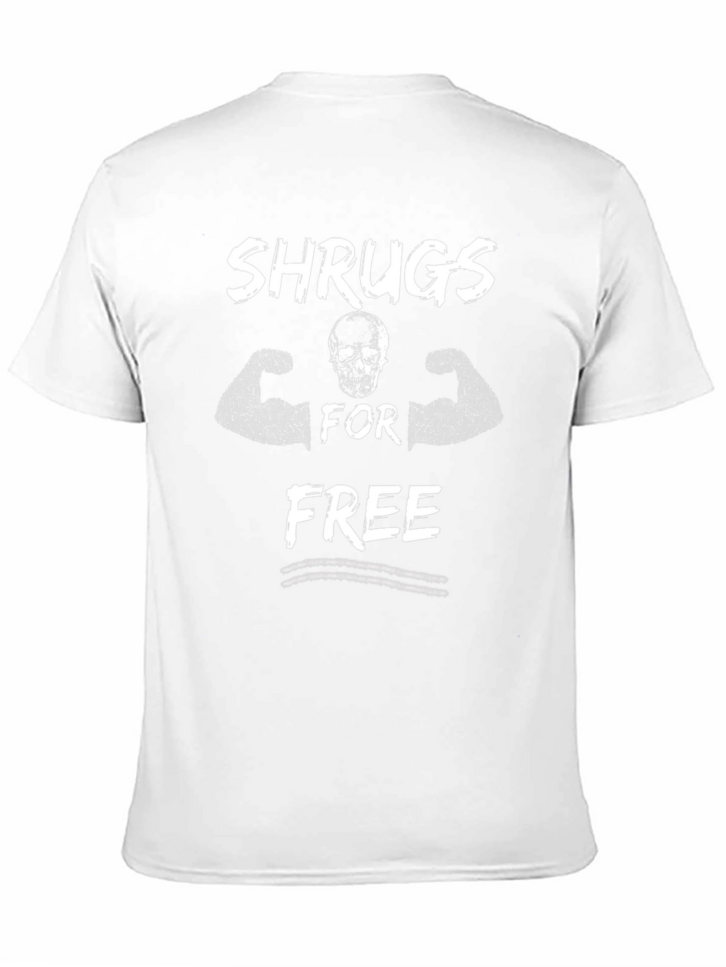 Shrugs For Free Black Graphic Tee