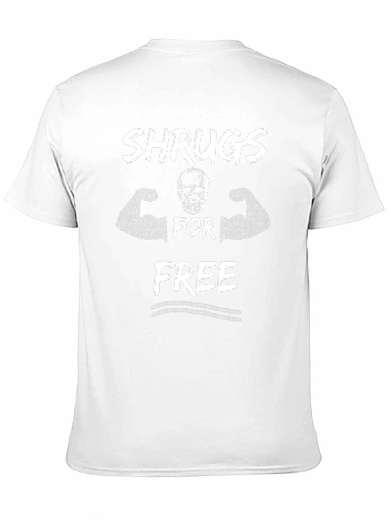 Shrugs For Free Black Graphic Tee