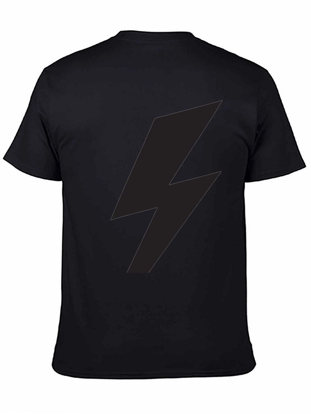 Lightning Bolt Graphic Tee - Stylish Black T-Shirt