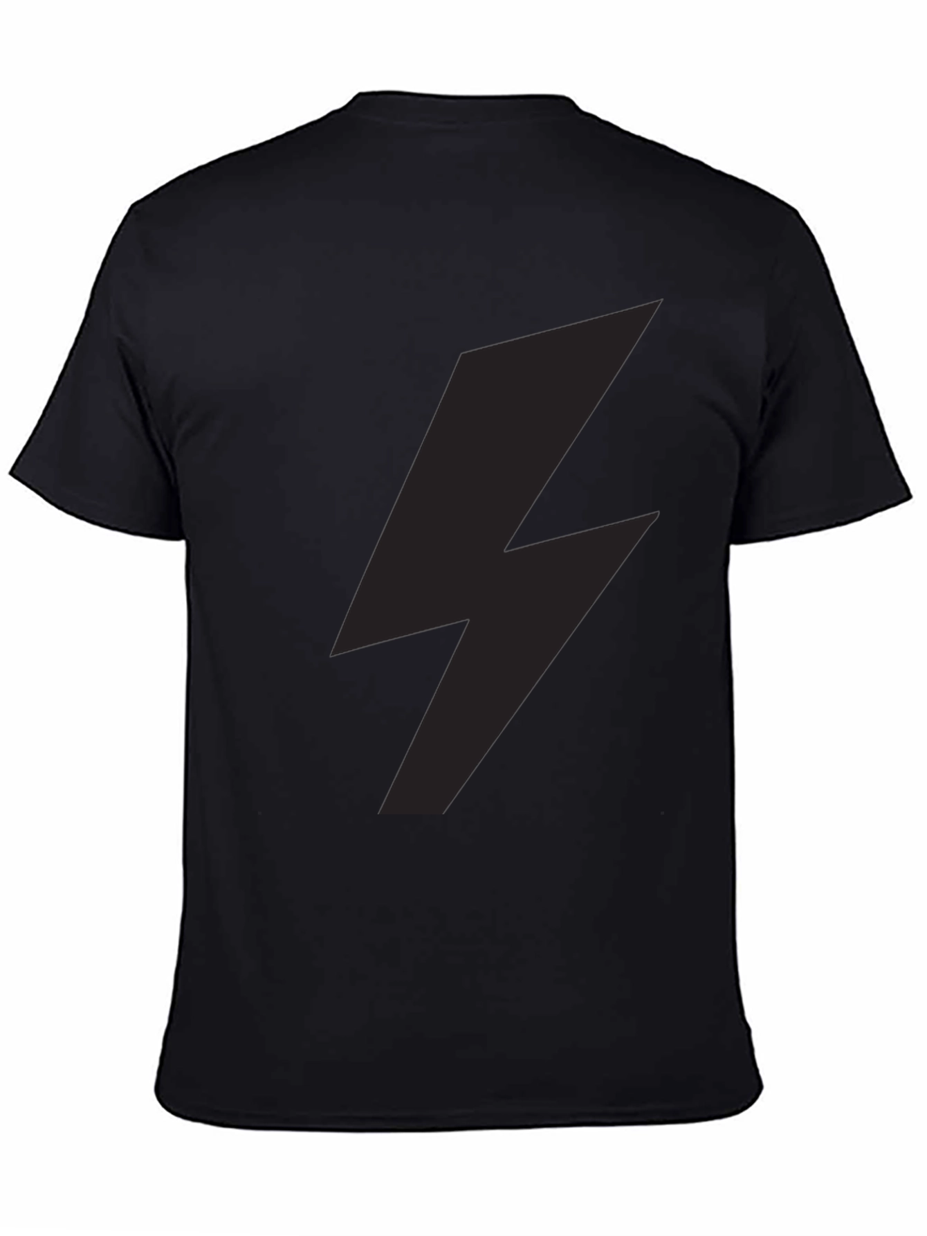 Lightning Bolt Graphic Tee - Stylish Black T-Shirt
