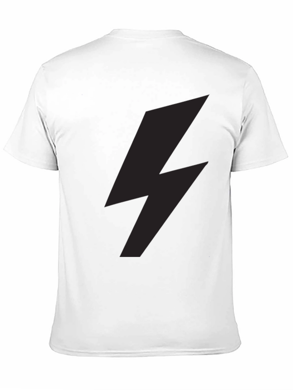 Lightning Bolt Graphic Tee - Stylish Black T-Shirt
