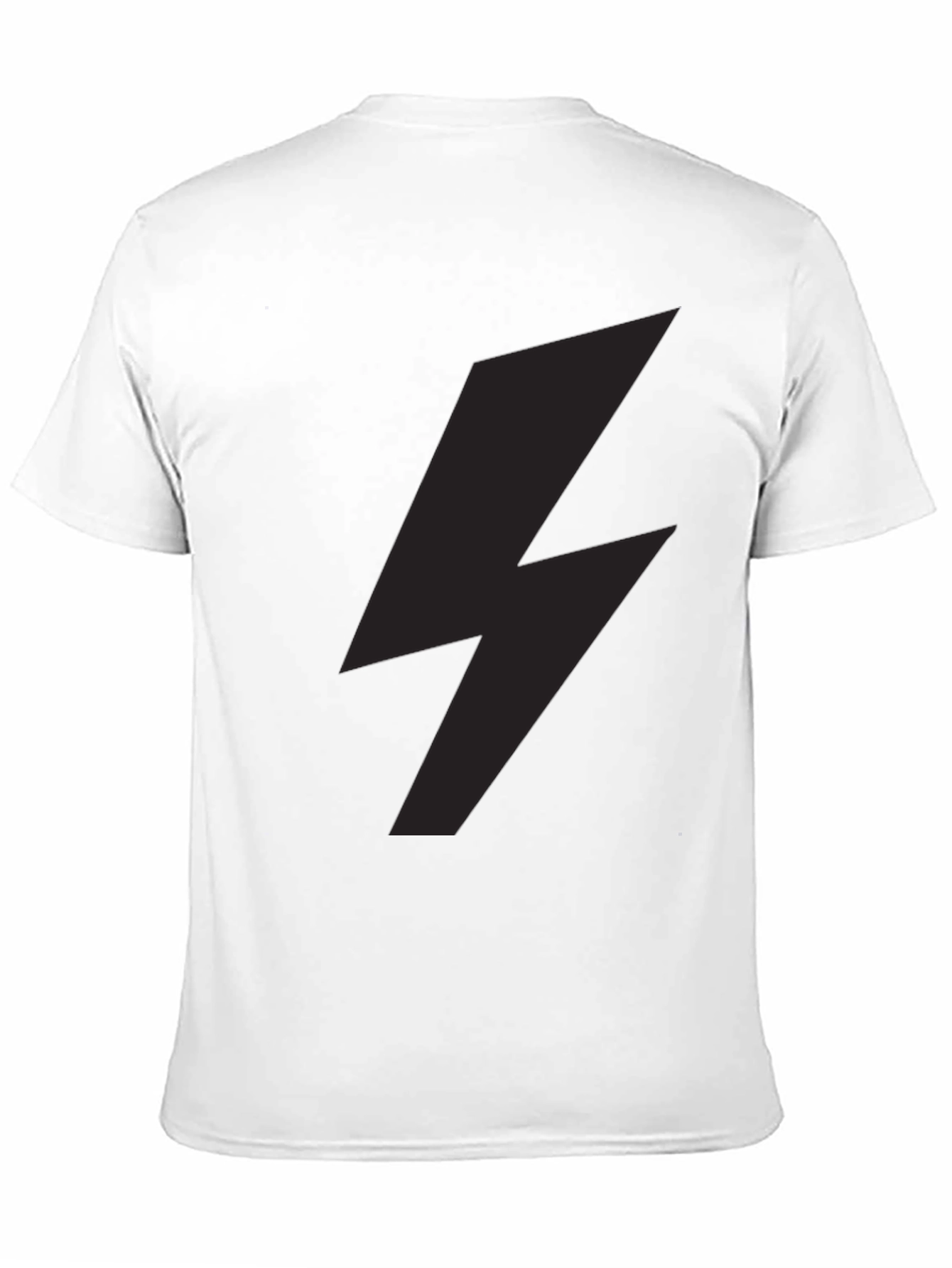 Lightning Bolt Graphic Tee - Stylish Black T-Shirt