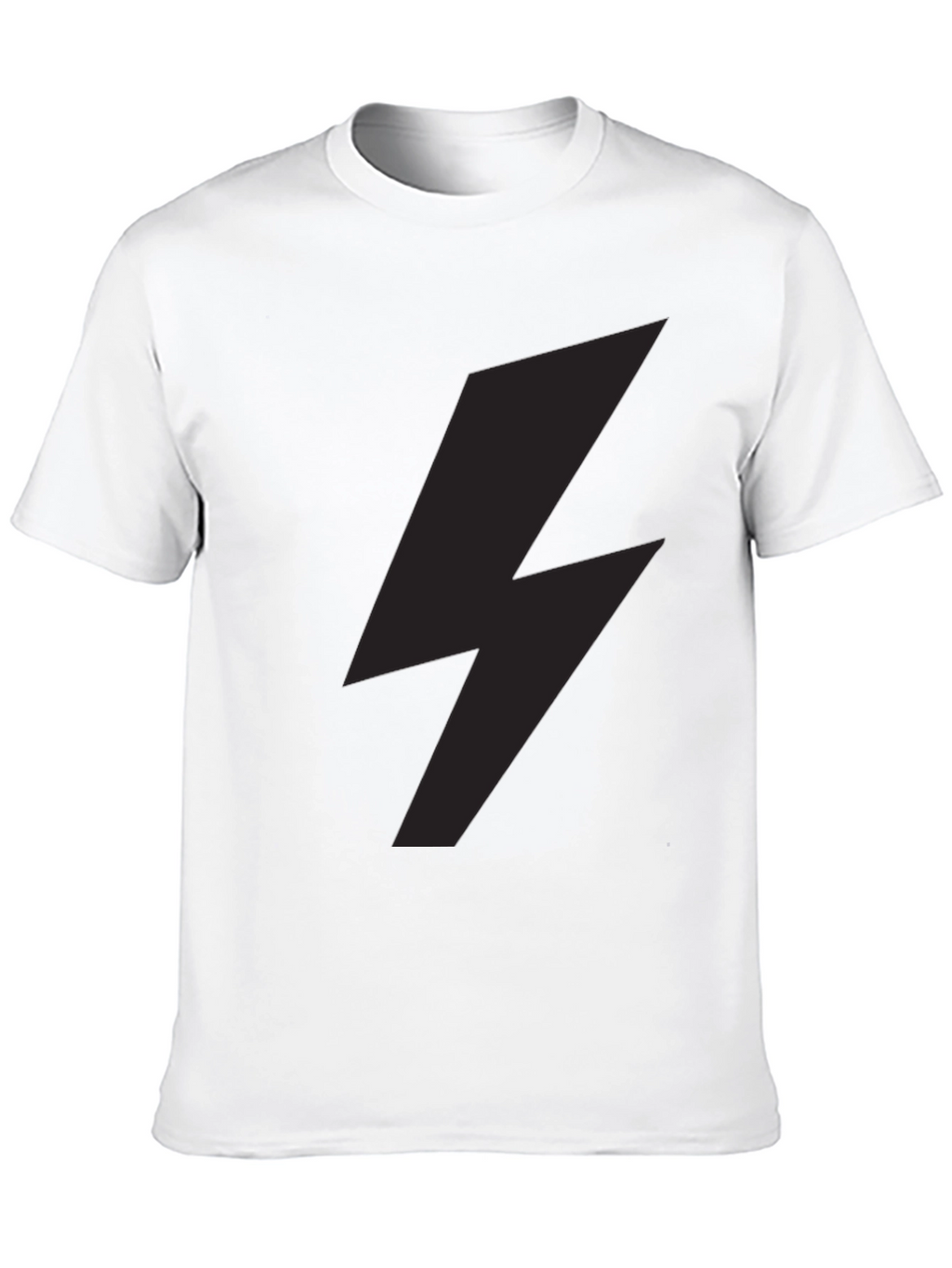 Lightning Bolt Graphic Tee - Stylish Black T-Shirt